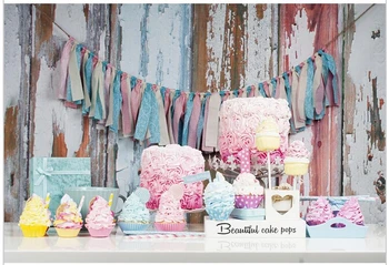 

3*5ft Custom Backgrounds Photography Backdrops Cake Colorful Cute Birthday Photography BackgroundS Digital Printing Backdrops