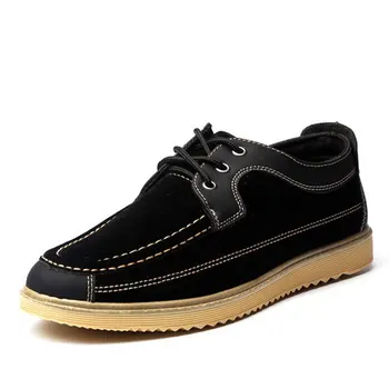 

New Arrival Spring Fashion Men Scarpe Leather Schuhe Breathable Casual Flats Outdoor Casual Lace-Up Shoes Nice XZ1181