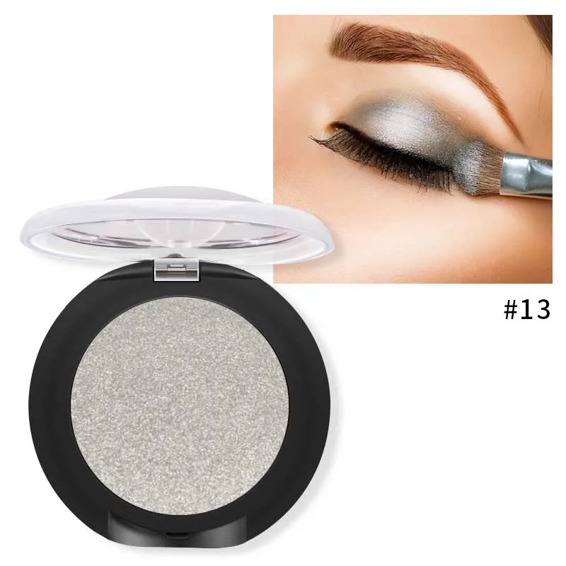 Pudaier Glitter Eyeshadow Palette Yeux Sombra Makeup Metallic Festival Eye Shadow Powder Shimmer Maquiagem Blue Eye Cosmetics - Цвет: 13