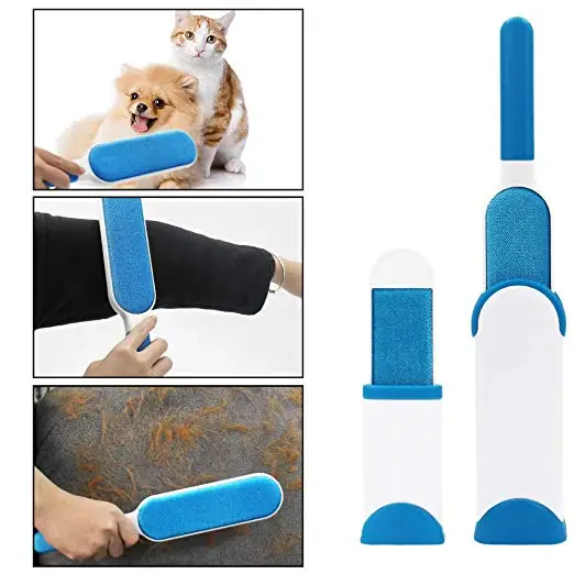 

Dog or Cat comb Tool Pet Hair Remover Brush Reusable Double-Side Lint Brush perfect for Clothes, Furniture and Carpet, Bed