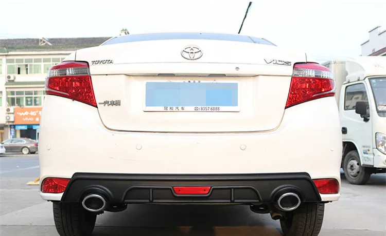 Для Toyota Vios задний бампер Защита выхлопного отверстия для Toyota Vios Yaris // набор бампер задний спойлер