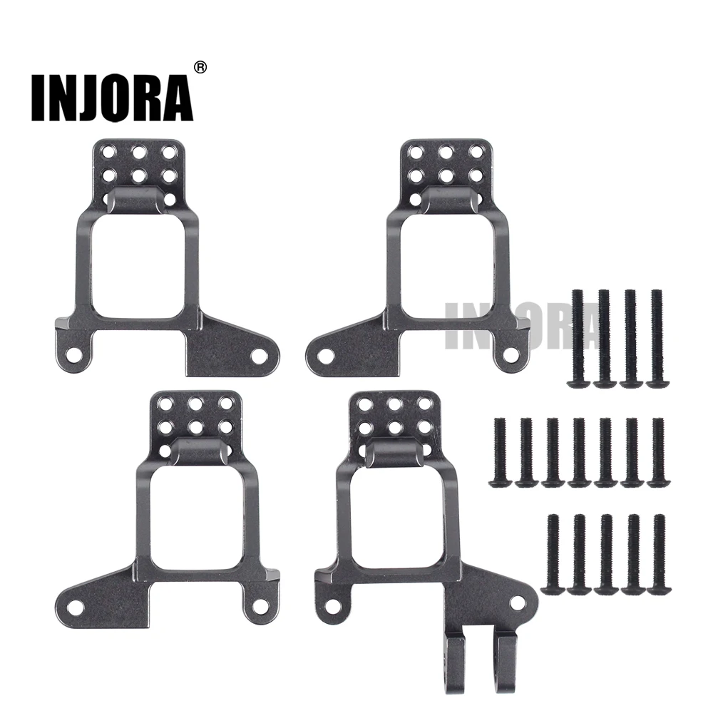 INJORA 4 шт. алюминиевые передние и задние ударные башни крепление для 1/10 RC Гусеничный TRX-4 TRX4 8216 Запчасти для обновления