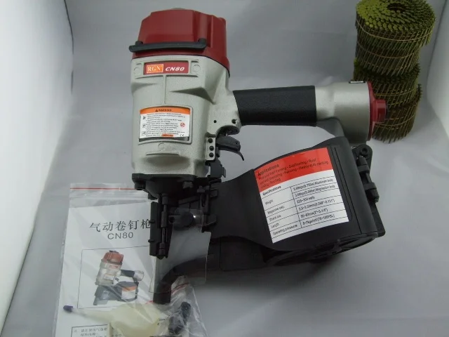

Industrial quality air Coil Nailer, powerful pneumatic round coil gun powerful coil gun tool machine Wooden box nailing