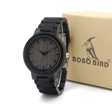 BOBO BIRD TOP Brand Watches C30 Wood Men Watches Wooden Strap Luxury Watches Male Clock Fashion