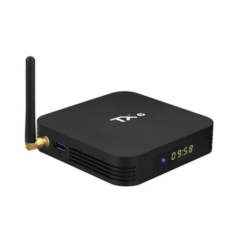 

Smart TV Box Android 9.0 Tanix TX6 Allwinner H6 4GB RAM 64GB ROM 4K 2.4G/5GHz Dual WiFi Bluetooth BT4.1 HD Media Player PK H96