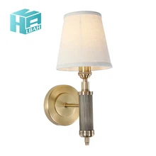 American full copper wall lamp bedroom bedside lamp decorati corridor lamp cloth art lampshade creative lamp American full copper wall lamp bedroom bedside lamp decorati corridor lamp cloth art lampshade creative lamp