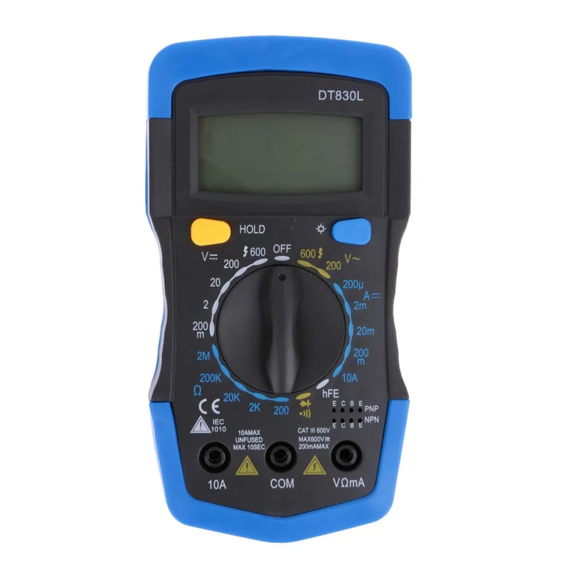 

DT830L LCD Digital Multimeter Voltmeter Ammeter Ohmmeter AC/DC Volt LCD Tester Meter Widely used in electronic circuit