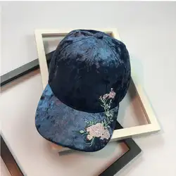 2018 высококачественные женские Бейсбол Кепки для женщин папа шляпа Snapback хип-хоп Кепки s вышивка цветок зима теплая Trucker шапки