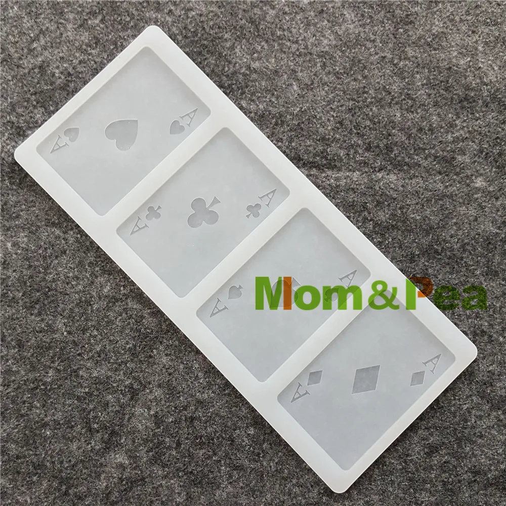 

Mom&Pea CX102 High Quality Poker A Shaped Silicone Mold Chocolate Mold Cake Decoration