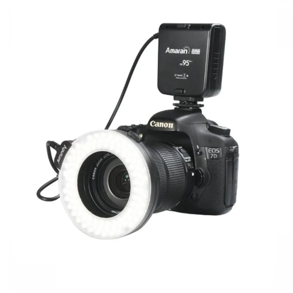 

Aputure HN100 CRI 95 + LED Macro Ring Flash Light for Nikon D7100 D5200 D800 D610 D90 DSLR Camera Flashes LED Photo Light