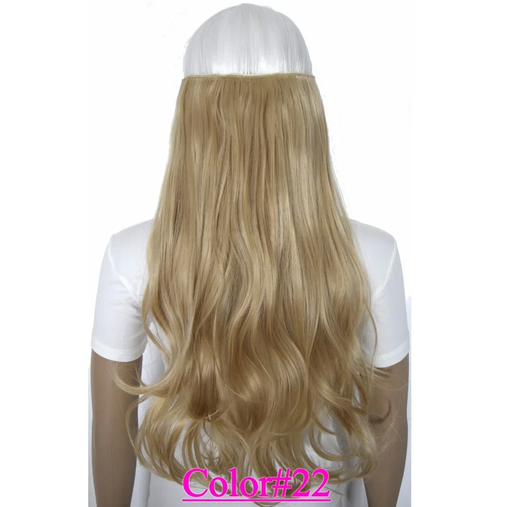 

24"(60cm) 120g body wave clip in hair extensions hairpiece hair pieces accessories color #22 Light Honey Blonde