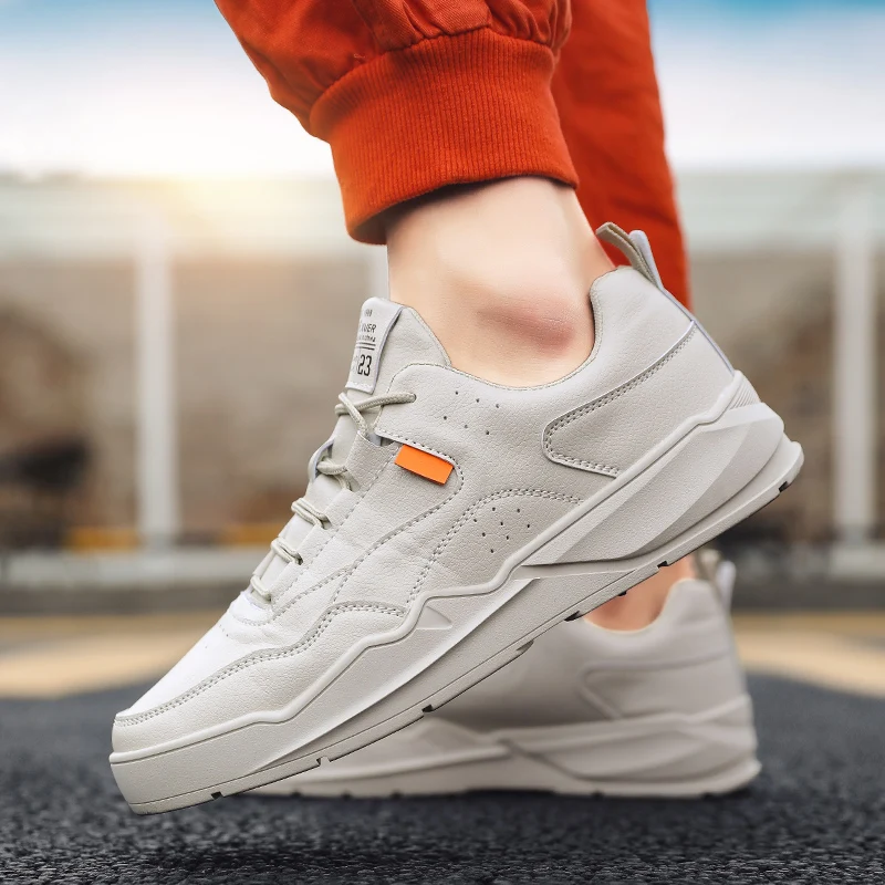 

2019 New Men's Sneakers Casual Wild Personality Men's Shoes Leather Upper Rubber Ultra Sole Men Sport Shoes Casual Mens Shoes