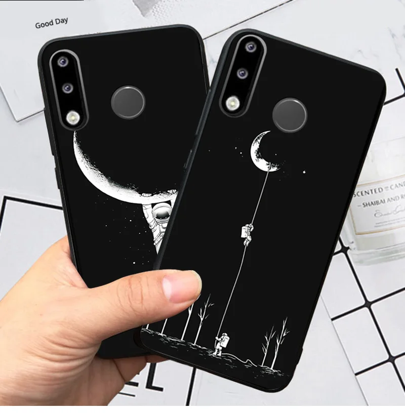 YOUVEI чехол для Coque huawei P30 P30 Pro Чехол черный мягкий TPU задняя крышка для huawei P30 Lite чехол для huawei P30 чехол для телефона