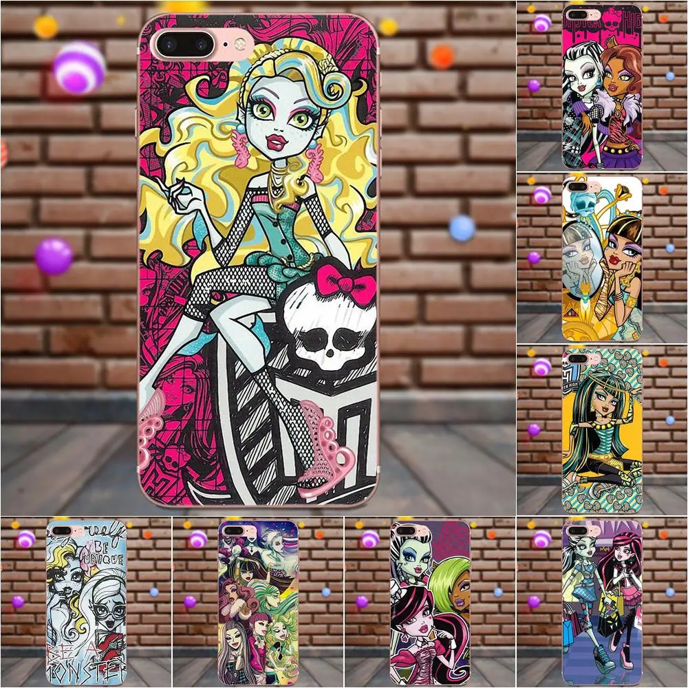 

Soft Cell Phone Case Cover For Xiaomi Redmi Note 2 3 3S 4 4A 4X 5 5A 6 6A Pro Plus Monsters High Girl Mobile