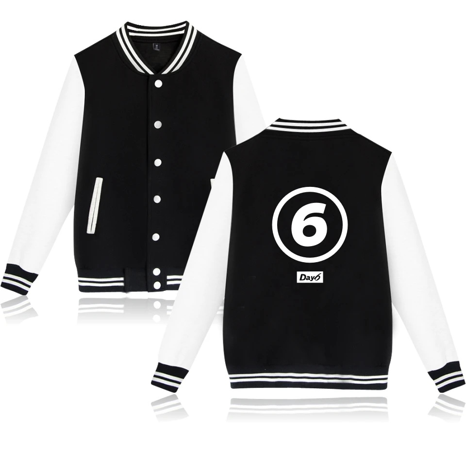 

DAY6 kpop fashion sport hip hop men women Baseball Jacket coats casual Long Sleeve harajuku Hoodies Jackets Sweatshirts tops 4XL