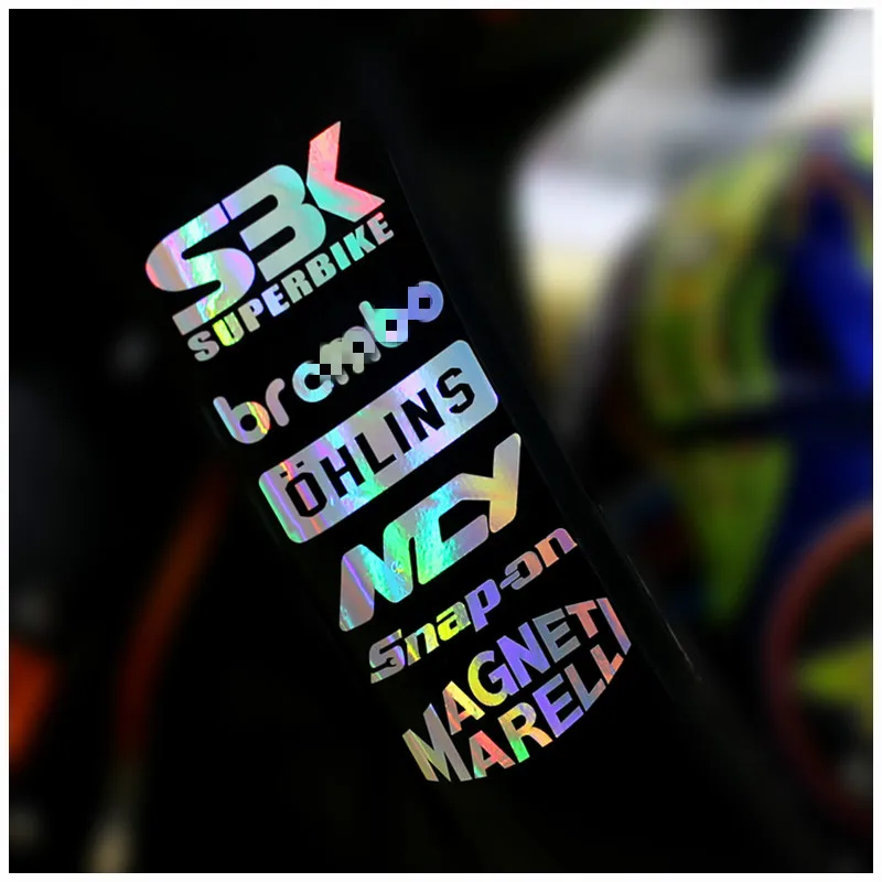 

Multicolour Motorcycle Side Strip Stickers MOTO GP Body Reflective Waterproof Sticker and Decals