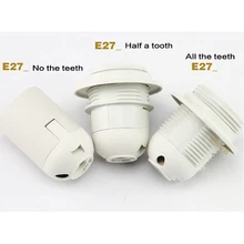 20 шт./лот VDE и UL сертификация высокое качество E27 светодиодный пластиковый держатель лампы, E27 винт светильник патрон лампы, DIY лампа база