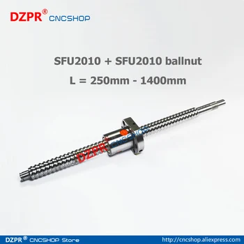 

20mm Ball Screw RM2010 SFU2010 250mm 500mm 600mm 700mm 750mm 800mm 1000mm 1200mm Rolled Ball screw with Ball nut + end machined