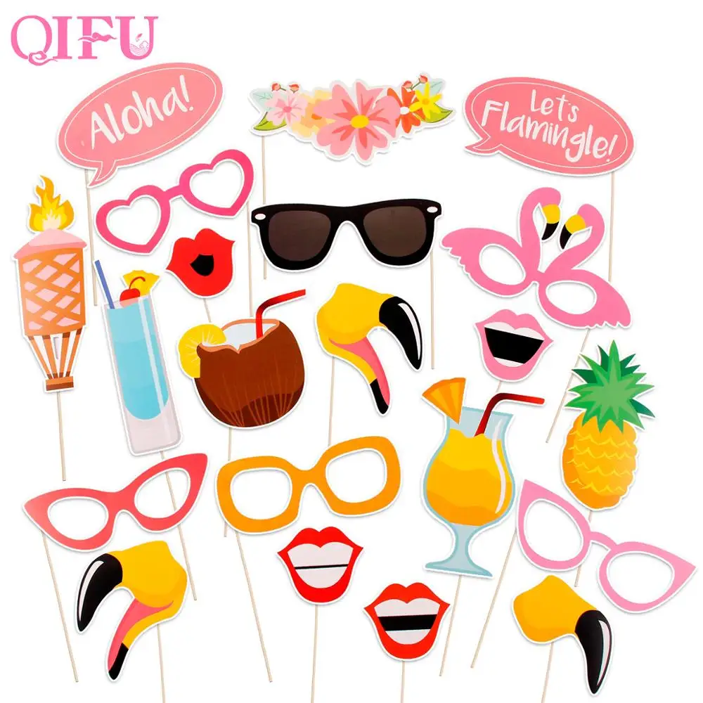 

Hawaiian Party Decorations Glasses PropsBooth Decor Tropical Party Flamingo Birthday Party Pinapple Decor Hawaii Party Supplies