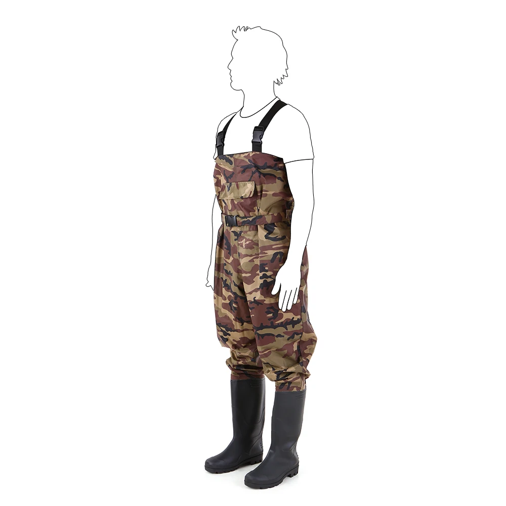 

Fishing Vest Chest Wader Nylon/PVC Waterproof Fishing Hunting Waders for Men and Women Fishing Rod Lures Bait Tackle Pesca