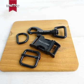 

50sets/lot (metal buckle+adjust buckle+D ring+metal dog clasp/set) engraved buckle customized LOGO diy pet collar leash supplies