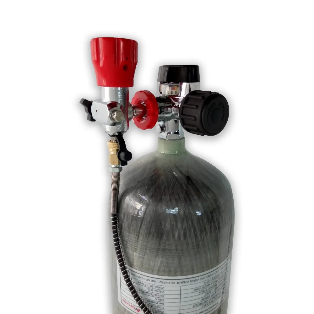 ACECARE 9L HPA 300bar 4500psi газовый бак для дайвинга из углеродного волокна PCP страйкбольный