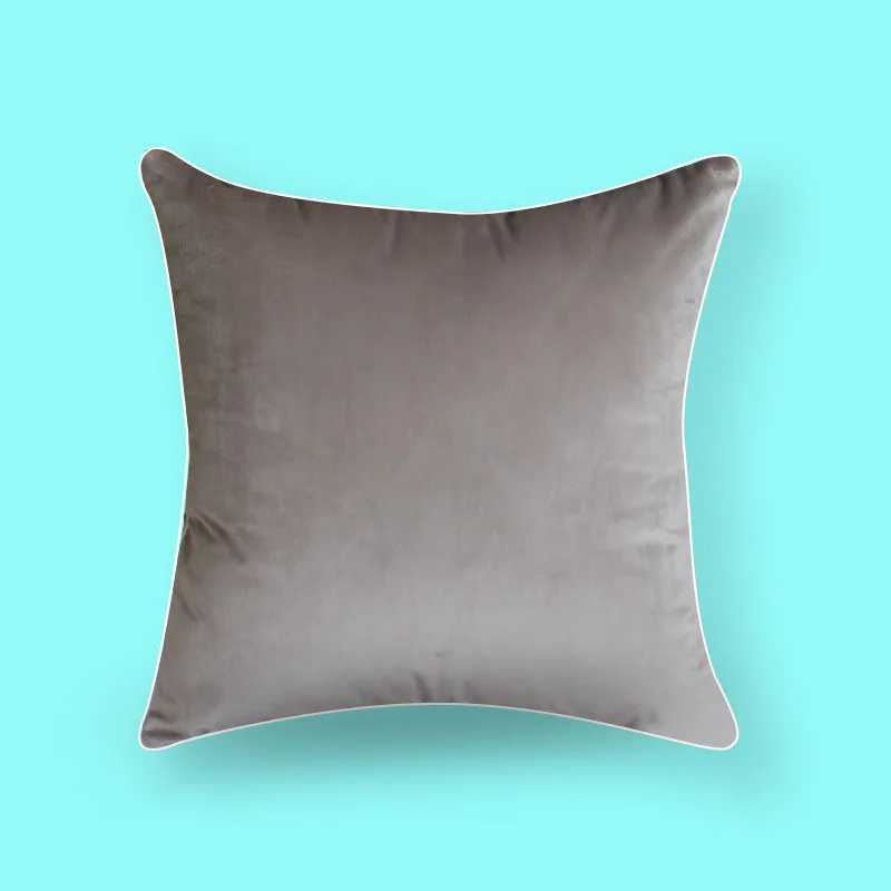 European style Solid color Simple Pillow sofa Cushion car Lumbar pillow High grade Sleeper cover