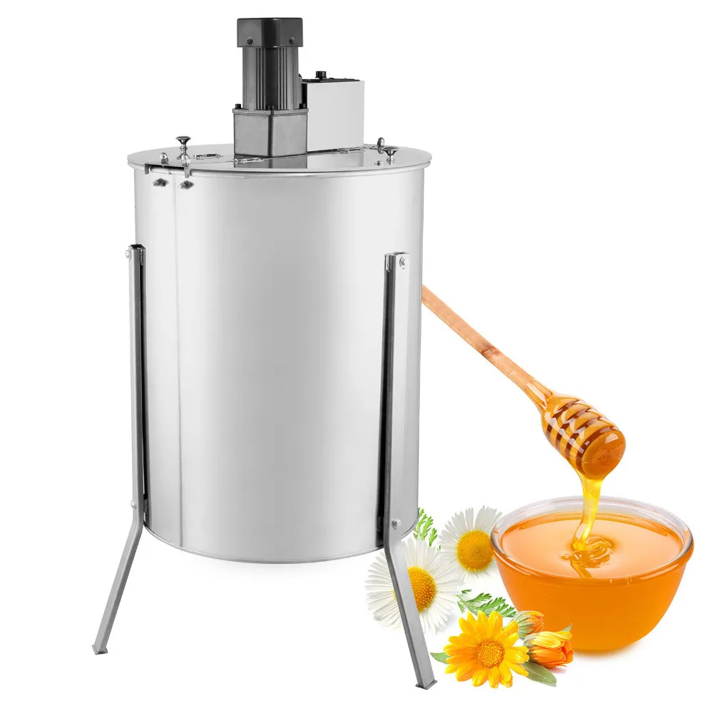 

Free shipping for US CA 4 FRAME ELECTRIC HONEY EXTRACTOR Brand New Large Four 4 Frame Stainless Steel Electric Honey Extractor