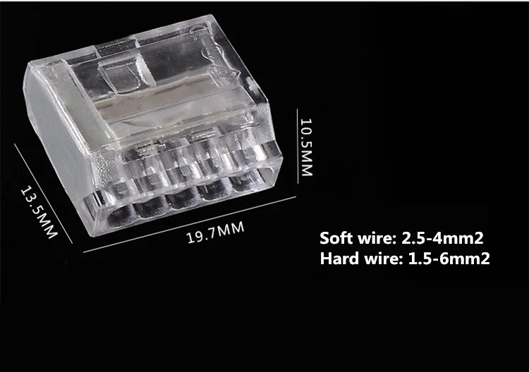 10 шт. PCT-253/PCT-254/PCT-255 24A 250V быстрое соединение разъема Многофункциональный провода 3/4/5 отверстий 2,5-4mm2