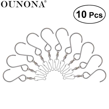 

10pcs S Hanging Hooks Clips for Wind Spinners Wind Chimes Garden