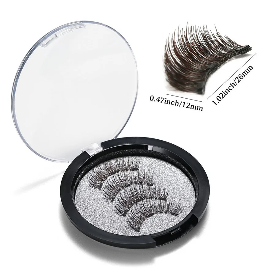 OutTop NEW Ultra-thin 0.2mm Magnetic Eye Lashes 3D Reusable False Magnet Eyelashes Extension 180322 drop shipping | Красота и