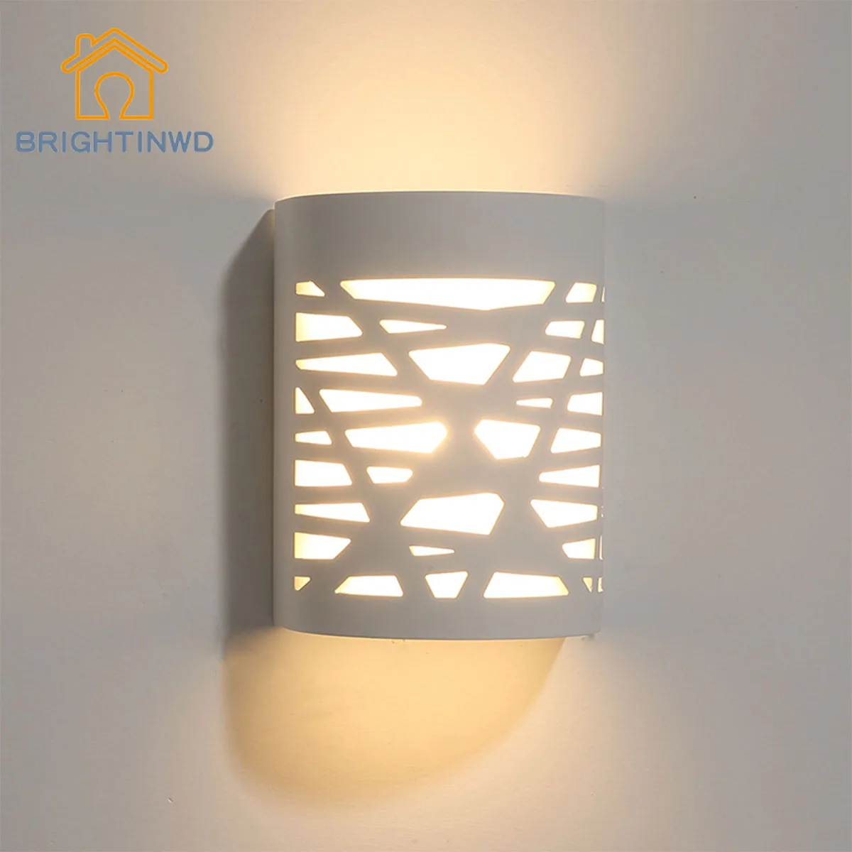 

New modern minimalist corridor living room bedroom wall lamp creative classic gypsum wall lamp