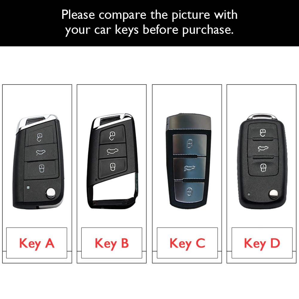ATOBABI TPU Car Key Case for VW Golf 7 Magotan Passat B7 B8 Skoda Octavia A7 Volkswagen Jetta Polo Bora Clasico Keys Shell Cover