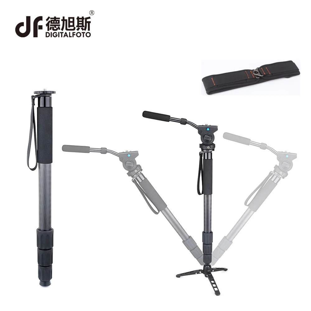 

DIGITALFOTO RM80C 8KG bear carbon fiber professional camera monopod compact DSLR stand TRIPOD for Canon Nikon shooting