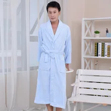 Новинка, мужской/женский материал из бамбукового волокна, однотонные халаты, халат унисекс, халат с длинными рукавами, пижамы большого размера, Антивирусы