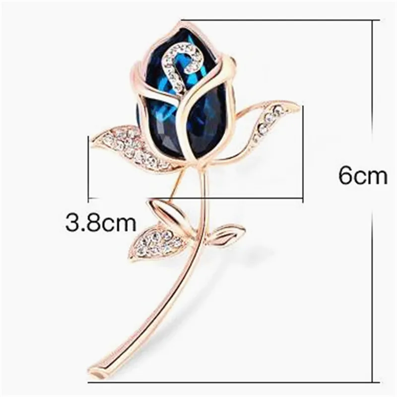 Женская Брошь в виде цветка розы с кристаллами|crystal brooch|brooch designerbrooch fashion |