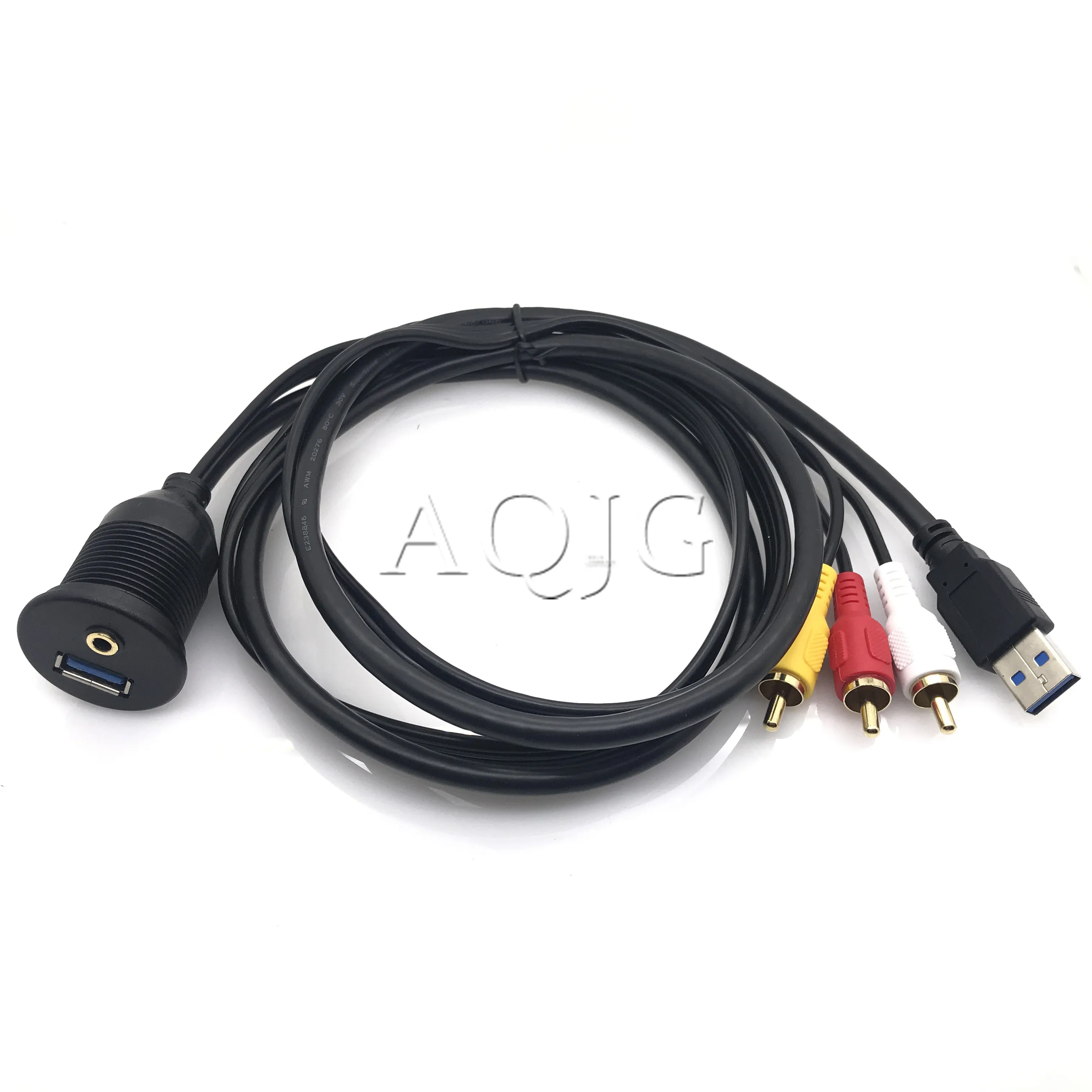1 м Панель скрытого монтажа для приборной панели автомобиля USB 3 0 5 мм AUX RCA