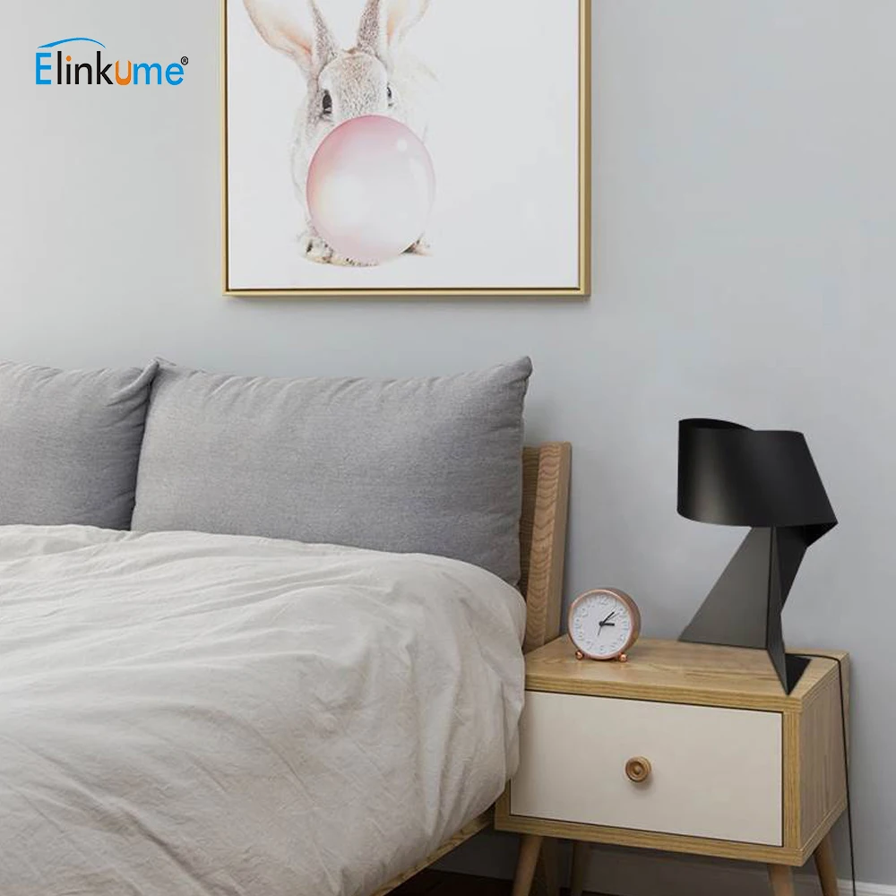 Современная черно-белая настольная лампа E27 светодиодный настенный светильник для гостиной Спальня простой Стиль