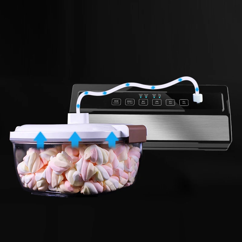 Food Vacuum Sealer Fully Automatic Portable 220V 110W Household Food Wet Dry Packaging Machine Seal