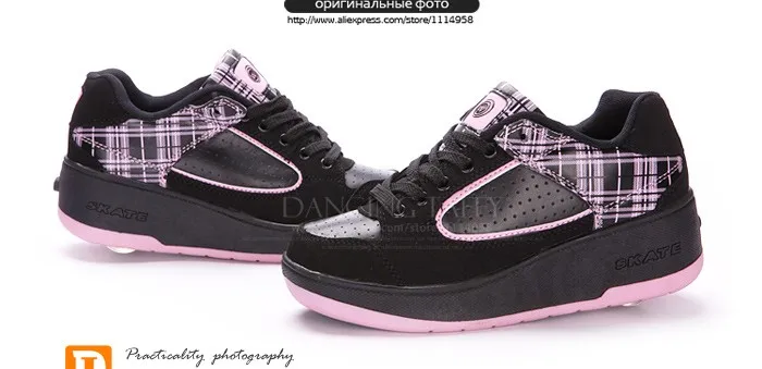 New Fasion Children Shoes With Wheels Girls Boys Roller Skate Shoes For Kids Sneakers With Wheels Wheelies Shoes Eu Size 29-40 DTW001 (11)