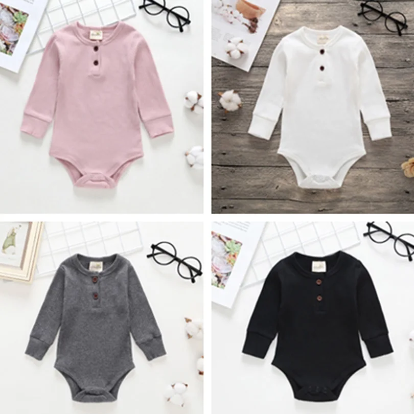 

Baby Clothes Girl Romper Baby Winter Clothes Newborn Long Sleeve Kids Solid Knitted Jumpsuit Playsuit Infant Girl Onesie Costume
