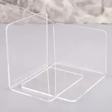 2 шт прозрачный акриловый держатель для книг l-образный Настольный органайзер для книг школьные канцелярские принадлежности офисные аксессуары