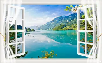

customize Balcony view window curtains for kids rooms Living room bedroom blackout curtain