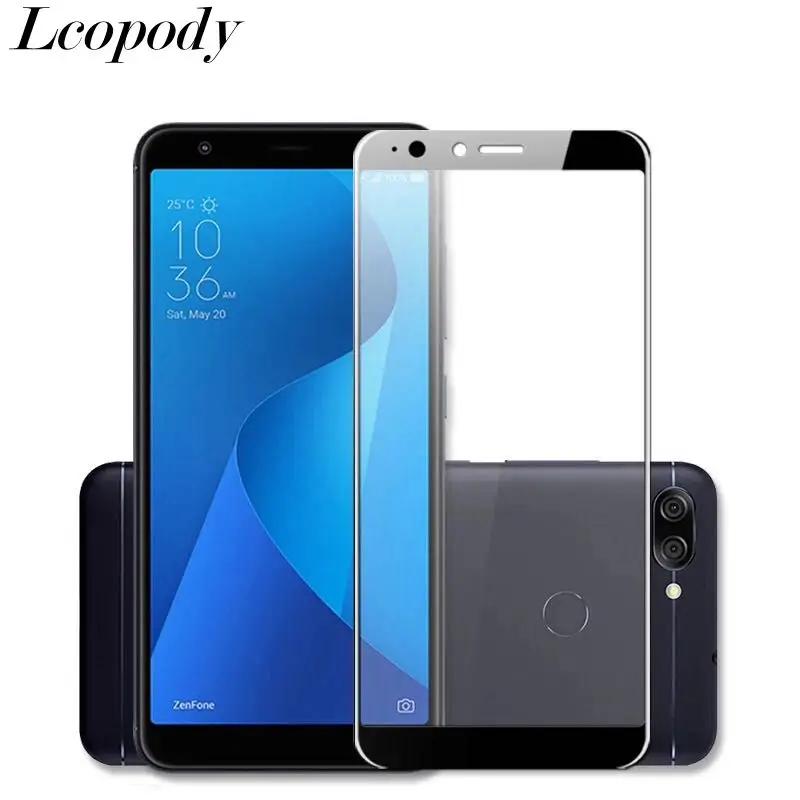 Закалённое стекло с округлыми рамками Asus Zenfone Max Plus M1 Экран протектор ZB570TL X018D X018DC
