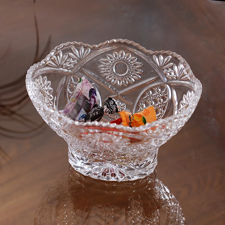 Европейского фруктового блюда креативное живое стекло конфетное блюдо Современная хрустальная чаша большая модная сухофрукты