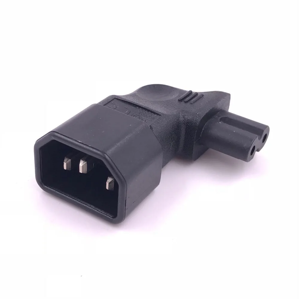 IEC 320 C13 к C7 Угловые Подключите адаптер C8 C14 3pin штекерным 2pin женский changer WA-0148 |