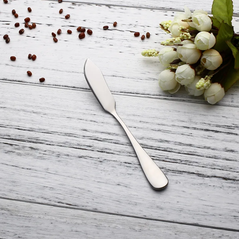 

Stainless Utensil Cutlery Butter Knife Cheese Dessert Jam Spreader Breakfast Tool