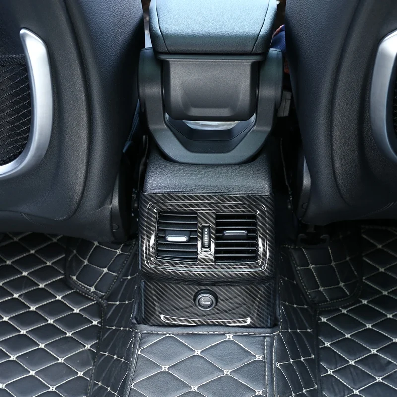 Углеродное волокно Стиль для BMW x1 F48 ABS пластмассовый задний ряда Ac вентиляционное отверстие Накладка аксессуары для BMW x2 F47