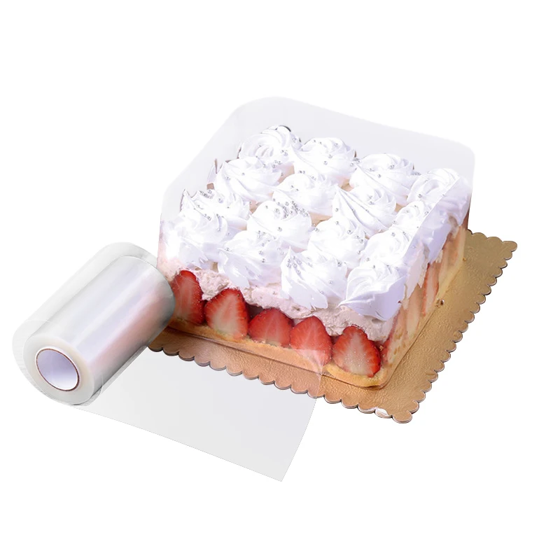 

2 Size Cake Wrapping Tape Cake Dessert Collar Roll Packaging Mousse Surrounding Edge Transparent Clear Baking Tools Decoration