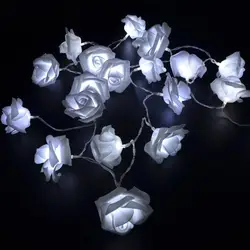 ICOCO USB светодио дный 20 светодиодные гирлянды розы огни цветок мигалка Фея свет Валентина домашний Декор открытый праздник освещение строка